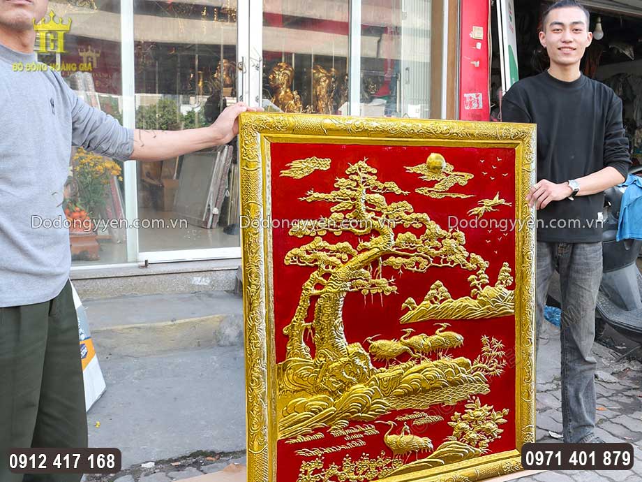 Khung tranh liền đồng v&ocirc; c&ugrave;ng chắc chắn